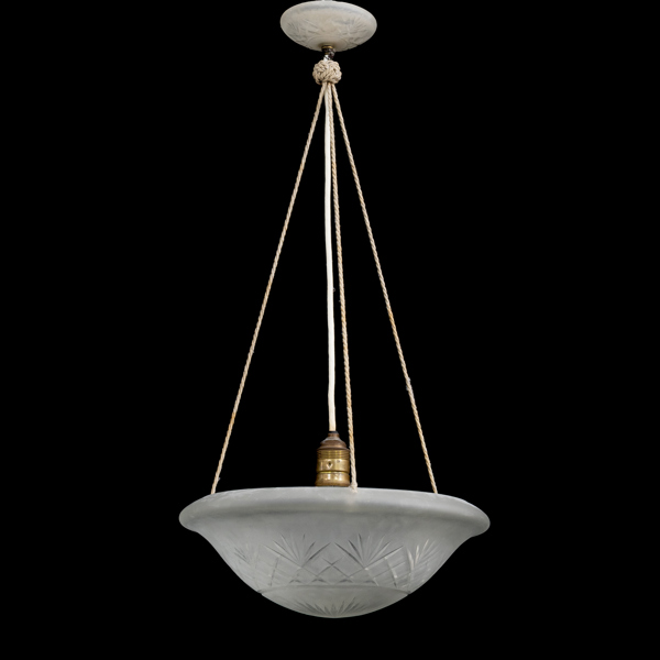 TAKLAMPA, glas, 1930-tal