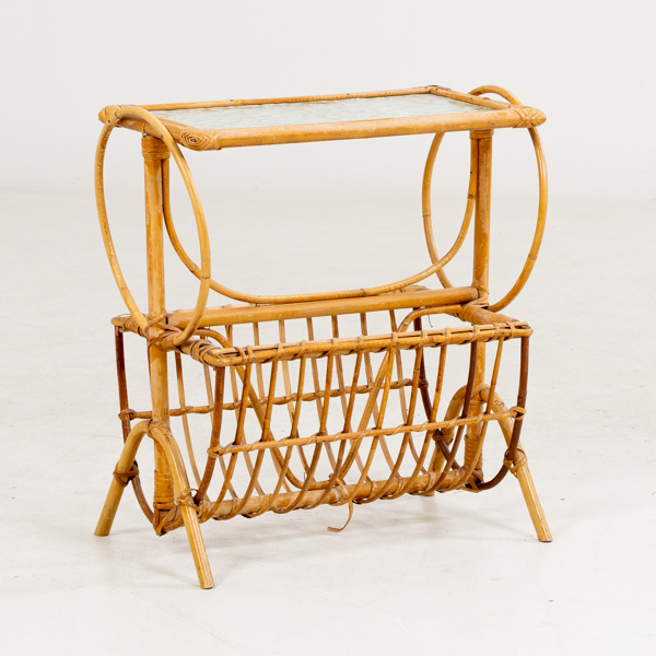 TIDNINGSKORG, rotting och glas, 1900-talets mitt