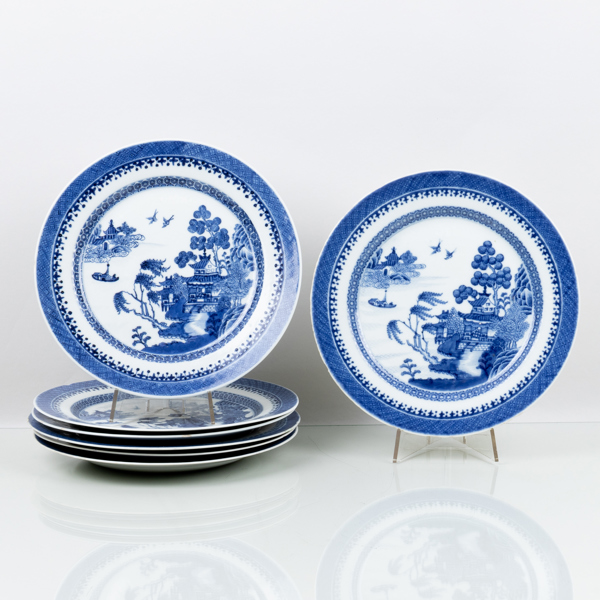 TALLRIKAR, 7 st, porslin, Kina 1700-/1800-tal