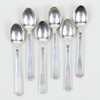 KAFFESKEDAR, 6 st, silver, GAB, 1964, tot vikt ca 90 g