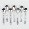KAFFESKEDAR, 7 st, silver, MGAB, 1971, tot vikt ca 80 g