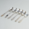 KAFFESKEDAR, 6 st, silver, 1900-tal, tot vikt ca 75 g