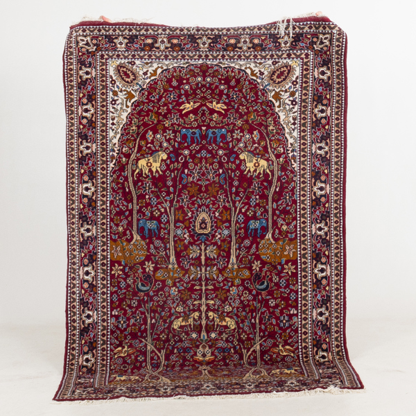 ORIENTMATTA, figural, old, ca 195 x 124 cm