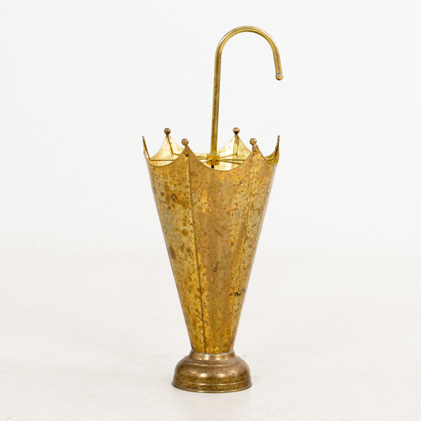 PARAPLYSTÄLL, mässing, 1900-talets mitt
