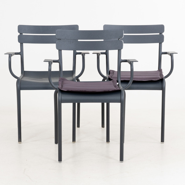KARMSTOLAR, 3 st, "Luxembourg", Frédéric Sofia, Fermob, 2000-tal