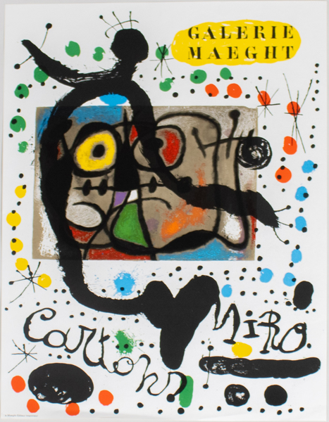 JOAN MIRÓ, utställningsaffisch, Galerie Maeght