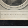 KOPPARSTICK, Charles XII roi de Suede, efter David von Kraft 1717/1739