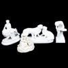FIGURINER, 4 st, parian, 1800-/1900-tal