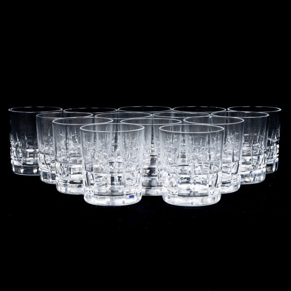 VICKE LINDSTRAND, 14 st, selterglas, "City", Kosta