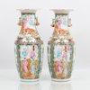 VASER, 1 par, porslin, Kanton, Kina, 1800-tal