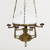 TAKFOTOGENLAMPA, mässing och glas, tidigt 1900-tal