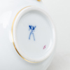 MOCKAKOPPAR MED FAT, 6 st, porslin, Meissen, Tyskland, 1900-talets första hälft