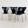 ARNE JACOBSEN, 4 st stolar, "Sjuan", Fritz Hansen, år 2007