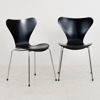 ARNE JACOBSEN, 4 st stolar, "Sjuan", Fritz Hansen, år 2007