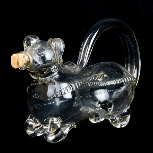 KARAFF, glas, fyllehund, 1900-talets andra hälft