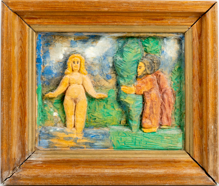 SAMUEL GÖRANSSON, träskuren och bemålad, signerad och daterad à tergo 1978