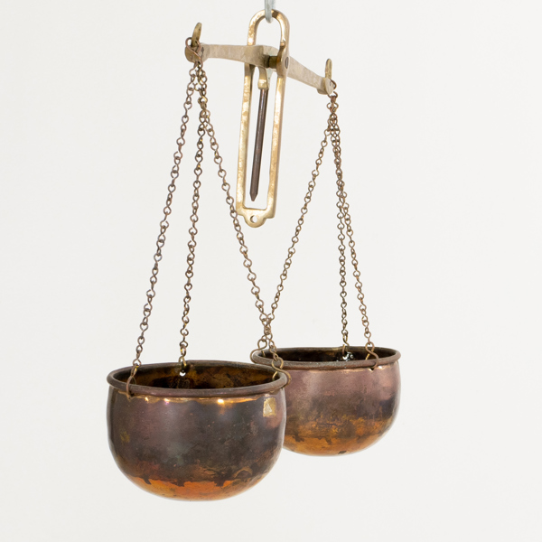 VÅG, mässing och koppar, 1900-talets mitt