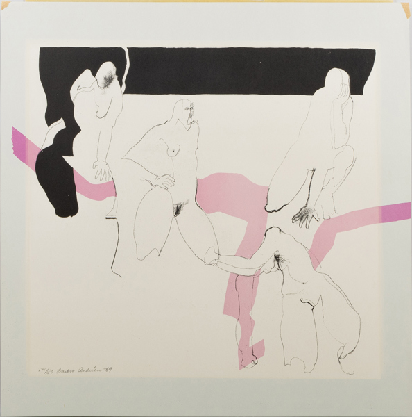 BARBRO ANDRÉN (född 1943), färglitografi, signerad och daterad -69