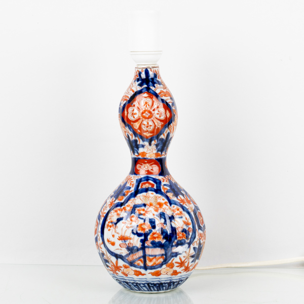 BORDSLAMPA, porslin, Japan, Meiji (1868-1912)