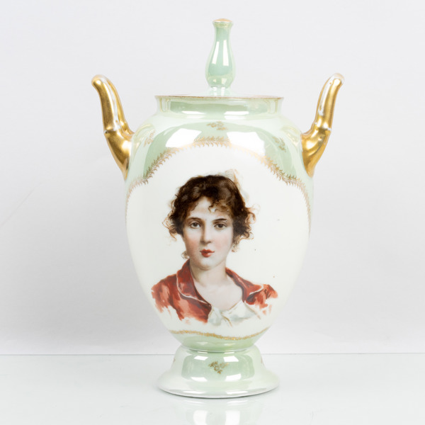 LOCKURNA, porslin, 1800-/1900-tal