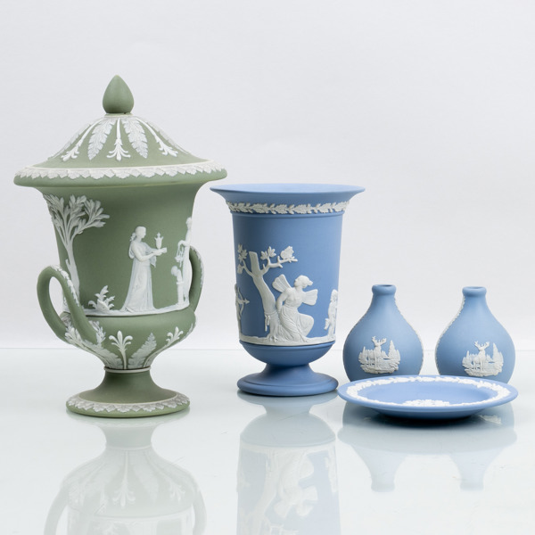SAMLING BISKVIPORSLIN, Wedgwood, England, 1800-/1900-tal