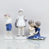 FIGURINER, 4 st, porslin, Bing & Gröndahl, sannolikt 1900-talets mitt