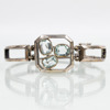 ARMBAND, silver, med akvamariner, Erik Thomasson, Stockholm 1968