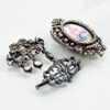 BROSCHER, 3 st, silver, 1800-/1900-tal