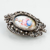 BROSCHER, 3 st, silver, 1800-/1900-tal