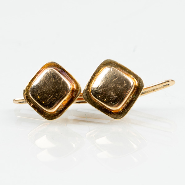 SKJORTKNAPPAR, 1 par, 18k guld, vikt ca 2,8 g