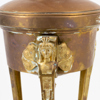 FOTOGENLAMPSFOT, koppar och mässing, 1800-tal