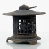 RÖKELSEURNA, gjutjärn, asiatisk, 1900-talets mitt 