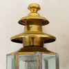 VÄGGLYKTOR, 1 par, mässing, 1800-/1900-tal, större modell