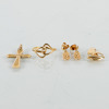 GULDSMYCKEN, 4 del, 14 resp 18k guld, tot vikt ca 5,4 g