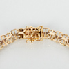 ARMBAND, 18k guld, x-länk, vikt ca 7 g