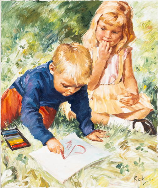 CHARLES ROKA (Ungern/Norge, 1912-1999), olja på duk, signerad