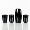 MATS JONASSON, 4 st, vaser, glas, Målerås, 1900-/2000-tal, monogramsignerade