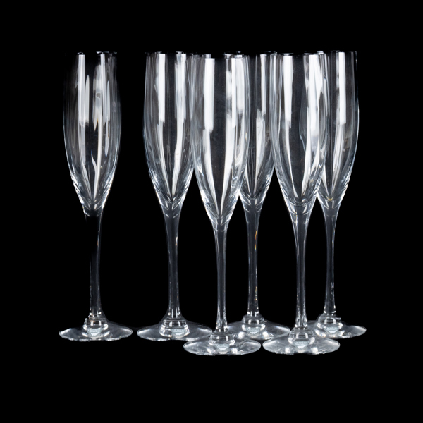 CHAMPAGNEGLAS, 6 st, glas, Orrefors