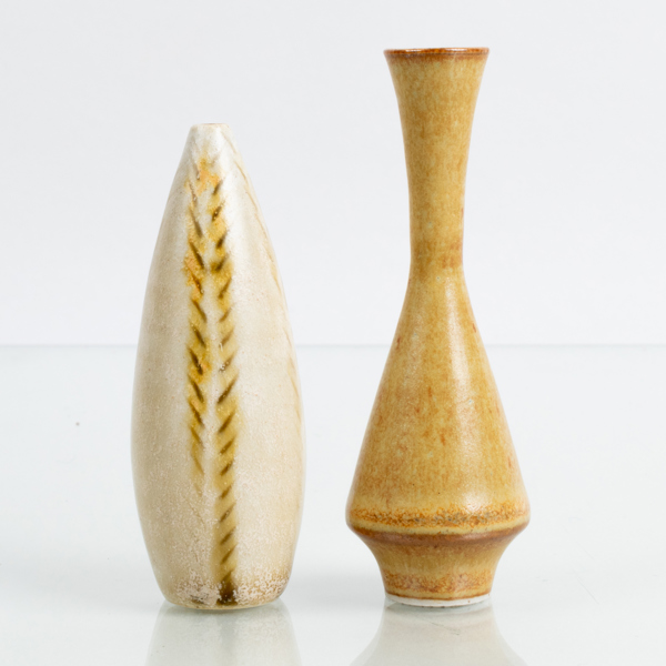 MINIATYRVASER, 2 st, stengods, Höganäs