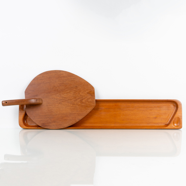 SIGVARD NILSSON, bricka, teak, för Söwe Konst, 1900-talets mitt