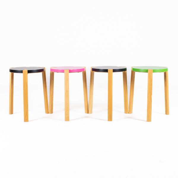 SARA LARSSON, 4 st "Happy/Stool", pallar,  A2 Design Studio