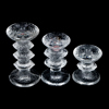 TIMO SARPANEVA, 3 st, ljusstakar, glas, "Festivo", Iittala