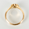 RING, 18k guld, med vit sten, vikt ca 4 g