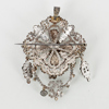 HÄNGE/BROSCH, stålarbete, sent 1800-tal