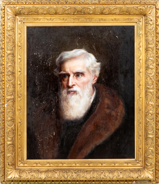 OIDENTIFIERAD KONSTNÄR, olja på duk, otydligt signerad och daterad 1903