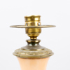 BORDSLAMPA, opakglas och mässing, 1800-/1900-tal