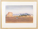 OIDENTIFIERAD KONSTNÄR, akvarell med täckvitt, signerad S Lorenzo Rome 1882