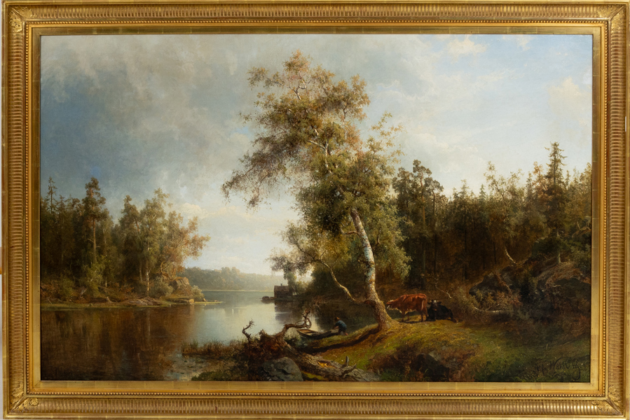 ALFRED WAHLBERG (1834-1906), olja på duk, signerad och daterad 63