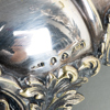 KANDELABRAR, 1 par, nysilver, 1800-/1900-tal, större modell