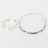 HALSRING OCH ARMRING, silver, 1900-taletsa andra hälft 